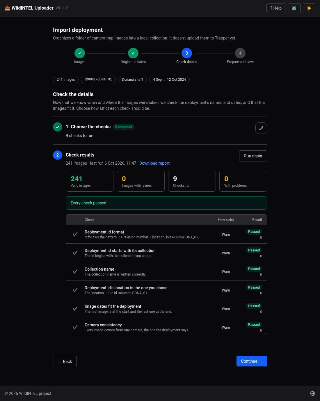 Stage 3 — Check results